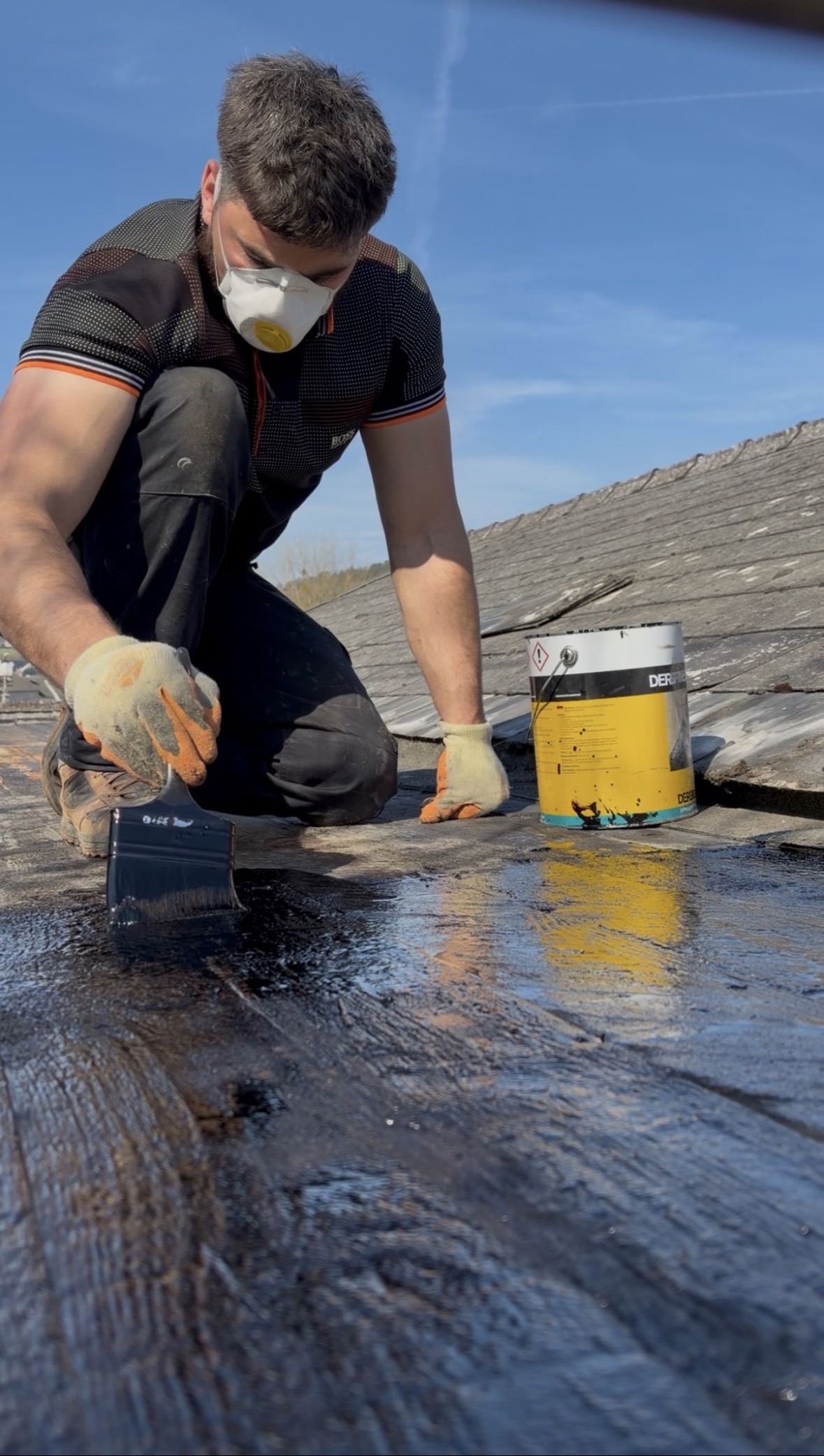 Travaux d'étanchéité sur toiture